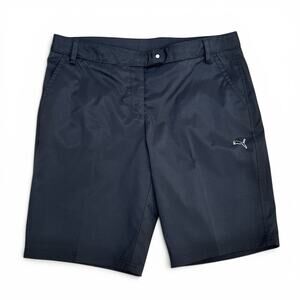 Puma Golf Bermuda Shorts Womens 14 Black Stretch Active Performance Pockets